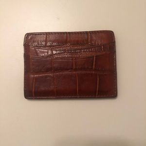 Alligator card case wallet